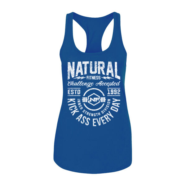 KICK ASS EVERY DAY - WOMEN'S FITTED TANK TOP - $67TYP1$ Thumbnail
